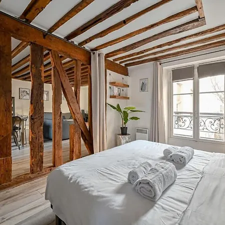 Grand 2 Pieces Typique Du Marais - Flat-guest * Paris
