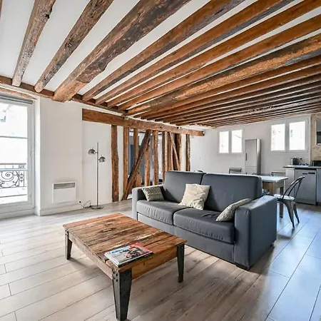Apartment Grand 2 Pieces Typique Du Marais - Flat-guest *